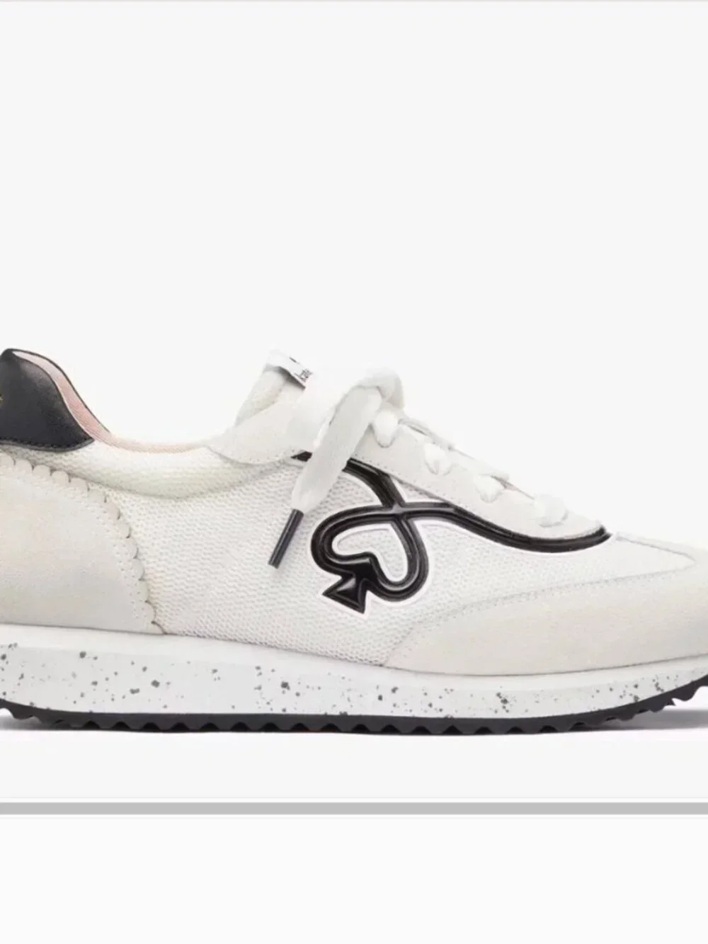 Kate Spade Black and White Brigitte Sneakers, 9